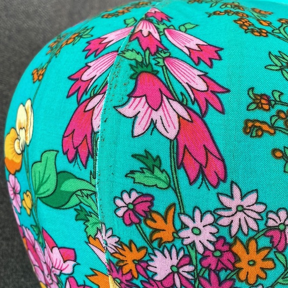 Handmade fabric lantern from Vietnam 14 inches - Picture 6 of 6